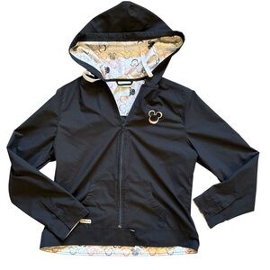 Vintage Disney Jacket Women Large Mickey‎ Mouse Walt World Patch Retro Hood Coat